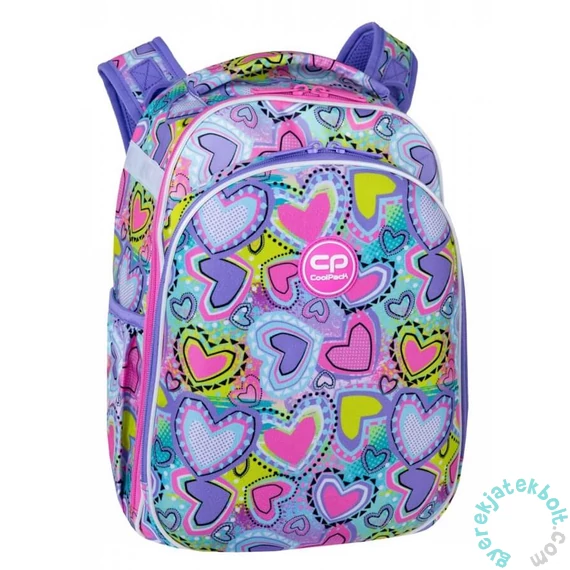 Coolpack - Turtle iskolatáska, hátizsák - 2 rekeszes - Pastel Heart (F015832)