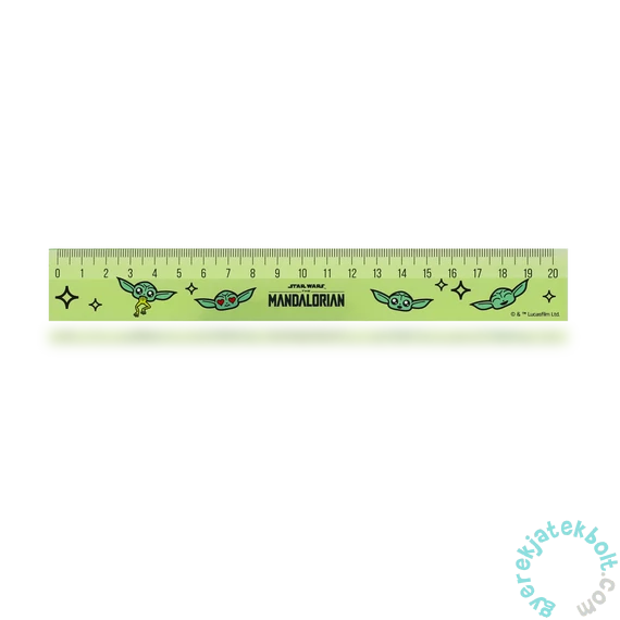 Coolpack - Star Wars - Mandalorian vonalzó - 20 cm-es - háromféle