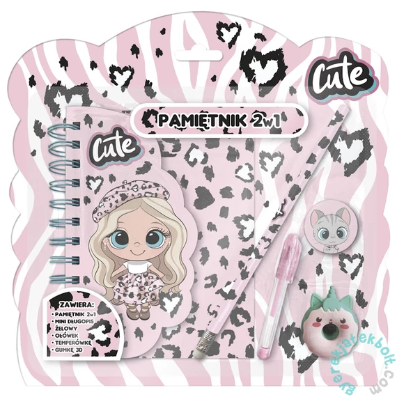 Best Friends kulcsos napló szett -  Cute (PK2W1BF10)