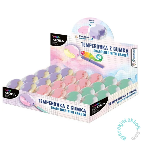 Kidea Dupla hegyező radírral - többféle (TGKAD)