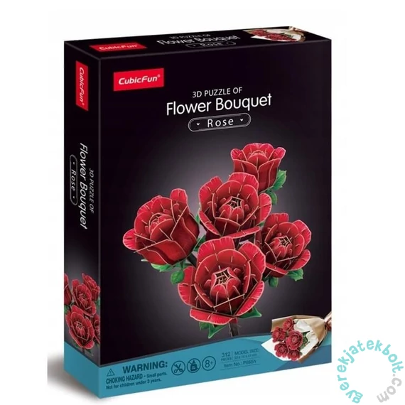 CubicFun 312 db-os 3D puzzle - Rózsacsokor (P865)