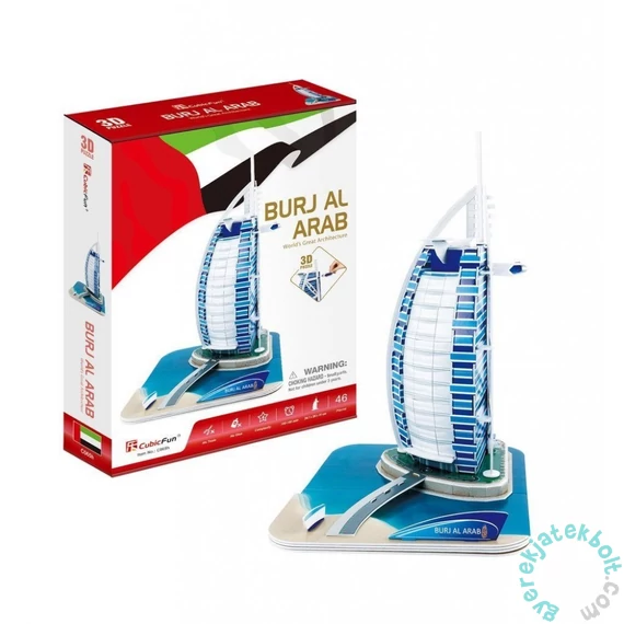 CubicFun C065 - Mini Burjal Arab - 46 db-os 3D puzzle