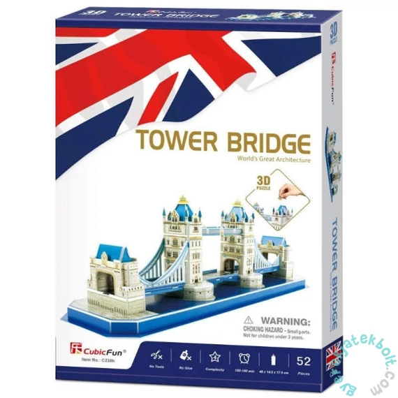 CubicFun C238 - Mini Tower Bridge - 52 db-os 3D puzzle