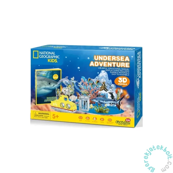 CubicFun DS0974 - National Geographic, Kaland a tenger alatt - 63 db-os 3D puzzle