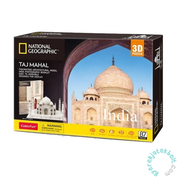 CubicFun DS0981 - National Geographic, Taj Mahal - 87 db-os 3D puzzle