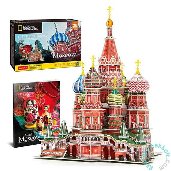 CubicFun DS0999 - National Geographic, City Travel St.Basil's Cathedral - 224 db-os 3D puzzle