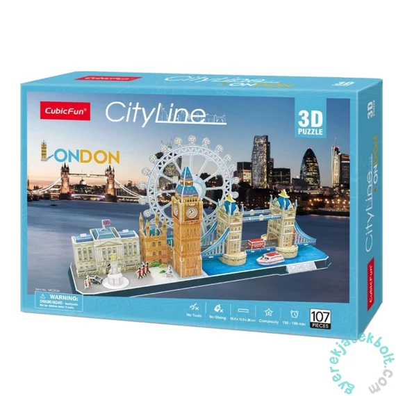CubicFun MC253 - City Line London - 107 db-os 3D puzzle