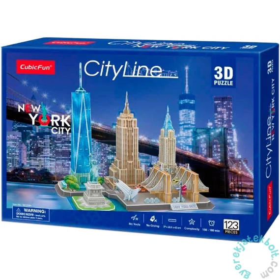 CubicFun MC255 - City Line New York - 123 db-os 3D puzzle