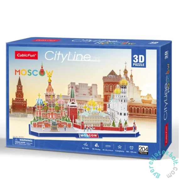 CubicFun MC266 - City Line Moszkva - 204 db-os 3D puzzle