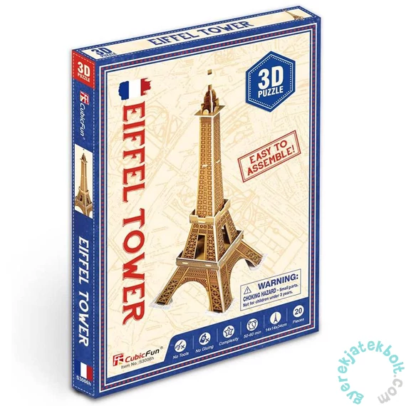 CubicFun S3006 - Mini Eiffel Tower - 20 db-os 3D puzzle