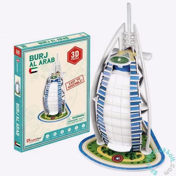 CubicFun S3007 - Mini Burj Al Arab - 17 db-os 3D puzzle