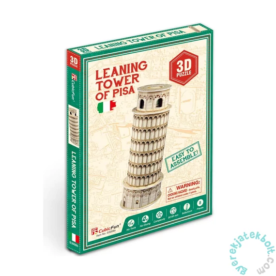 CubicFun S3008 - Mini Pisai ferde torony - 8 db-os 3D puzzle