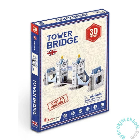 CubicFun S3010 - Mini Tower Bridge - 32 db-os 3D puzzle