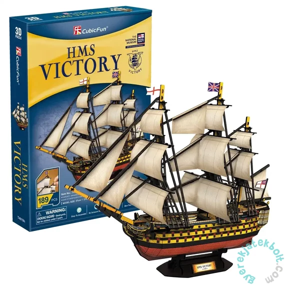 CubicFun T4019 - HMS Victory - 189 db-os 3D puzzle