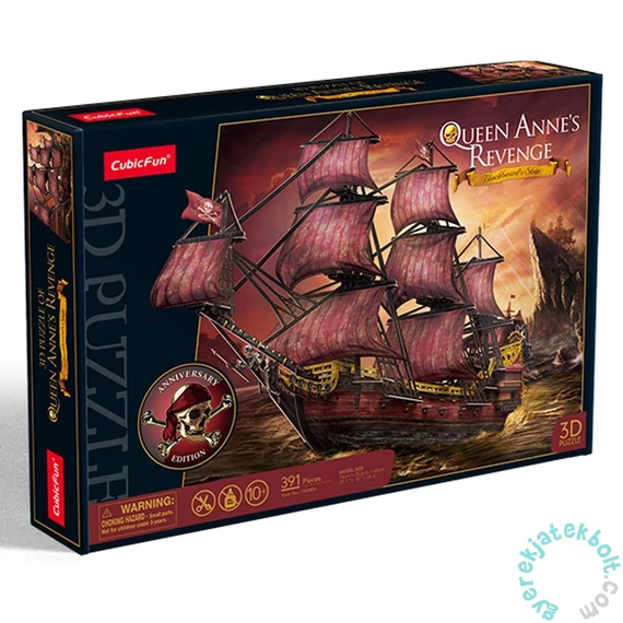 CubicFun T4040 - Queen Anne Revenge - 391 db-os 3D puzzle