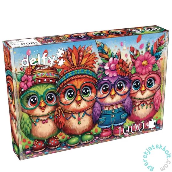 Delfy 1000 db-os puzzle - Four Funky Chicks (DE-26009)