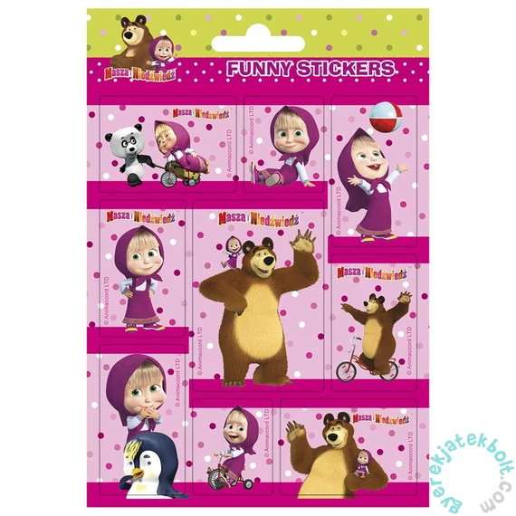 Mása és a medve matrica 11 x 16 cm (NFMN)