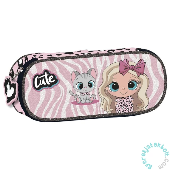 Derform - Best Friends ovális tolltartó - Cute (P1ABF10)