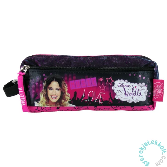 Violetta szögletes tolltartó - Love Music (PAVI18)