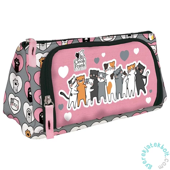 Derform - Cleo és Frank cicás egyterű tolltartó - Friends (PKCF39)