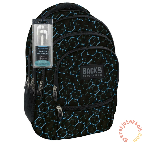 BackUp iskolatáska, hátizsák - 4 rekeszes - Geometria (PLB1C5)