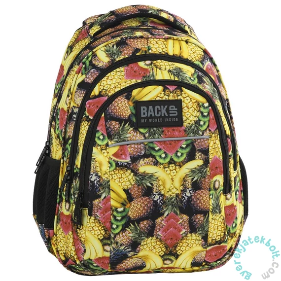 BackUp iskolatáska, hátizsák - 3 rekeszes - Gyümölcsök (PLB2H29)