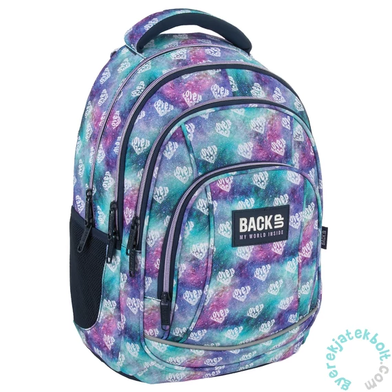 BackUp iskolatáska, hátizsák - 3 rekeszes - Love is Magic (PLB7A34)