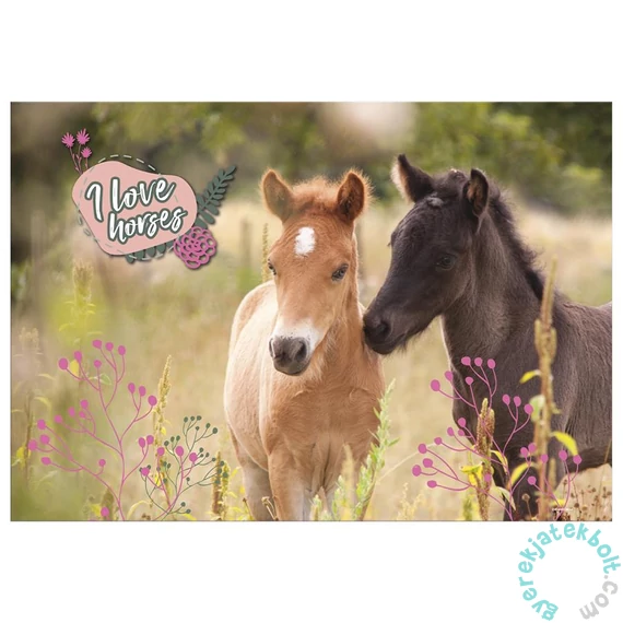 I love horses lovas asztali könyöklő - Virágok között