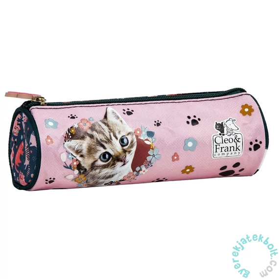 Derform - Cleo és Frank cicás henger alakú tolltartó - Cutie (PTCF41)