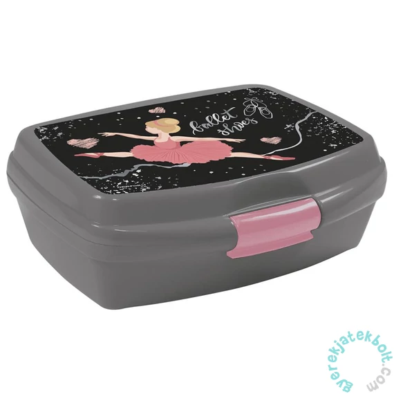 Derform - Balerina műanyag uzsonnás doboz - Ballet shoes (SBL11)