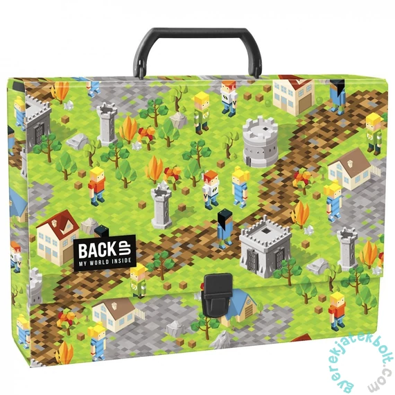 BackUp - Game pixel nagy fogantyús irattartó A4/90 mm - Pixel Game (TRGB5A61)