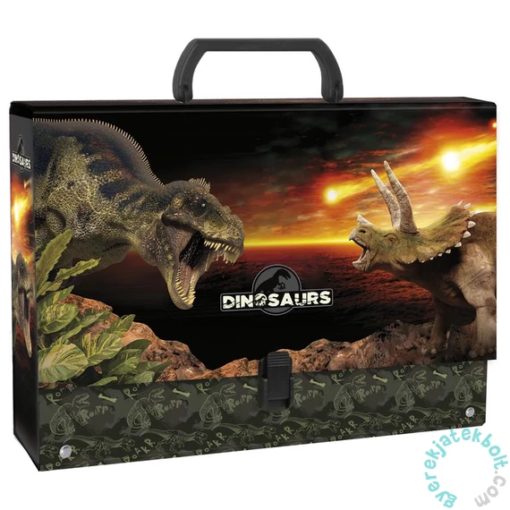 Dinoszauruszok nagy fogantyús irattartó A4/90 mm - Battle