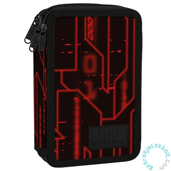 BackUp felszerelt 3 emeletes tolltartó - Black, red (PB7EW51)