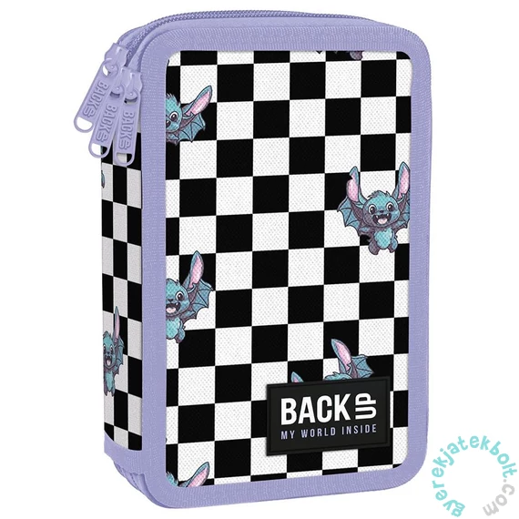 BackUp felszerelt 3 emeletes tolltartó - Pepita (PB7EW39)