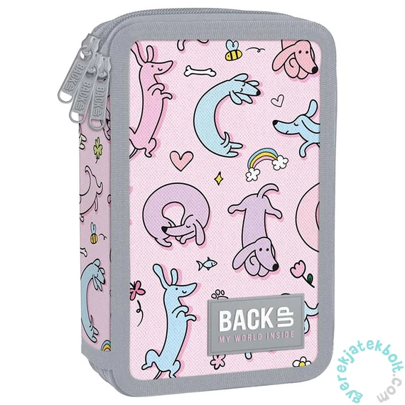 BackUp felszerelt 3 emeletes tolltartó - Pink dog (PB7EW06)