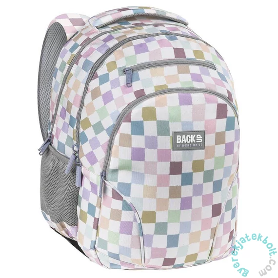 BackUp hátizsák - 2 rekeszes - Pasztell kockák (PLB8W01)