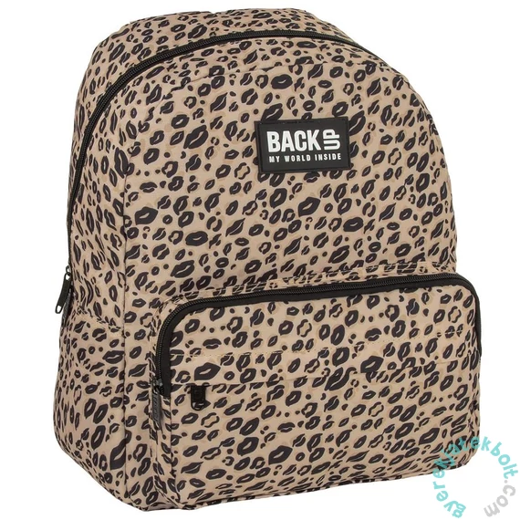 BackUp iskolatáska, hátizsák - 1 rekeszes - Leopárd mintás (PLB7C31)