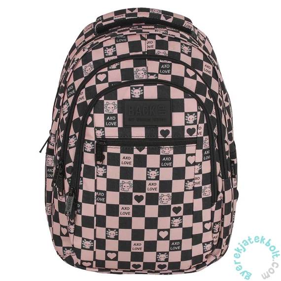 BackUp iskolatáska, hátizsák - 3 rekeszes - Axolot pepita (PLB7O15)