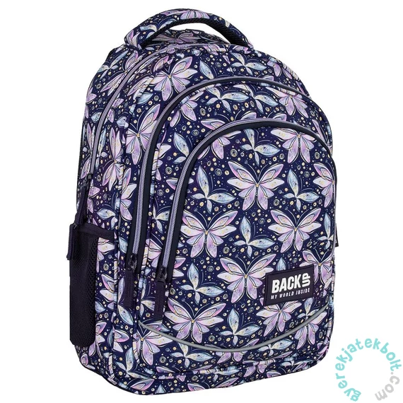 BackUp iskolatáska, hátizsák - 3 rekeszes - Butterfly (PLB7X04)