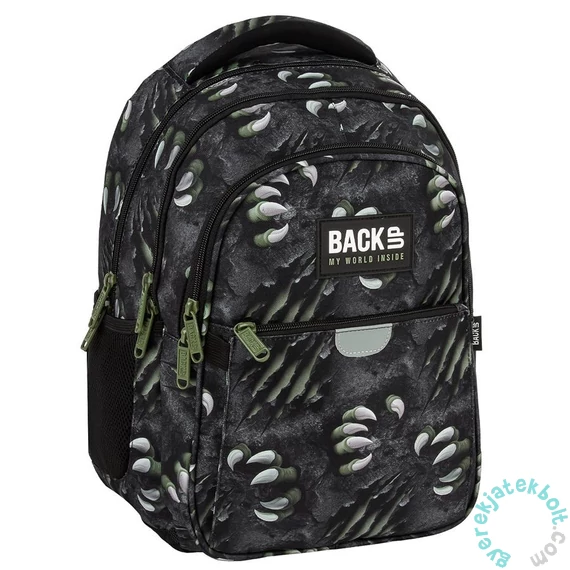 BackUp iskolatáska, hátizsák - 3 rekeszes - Karmok (PLB7P62)