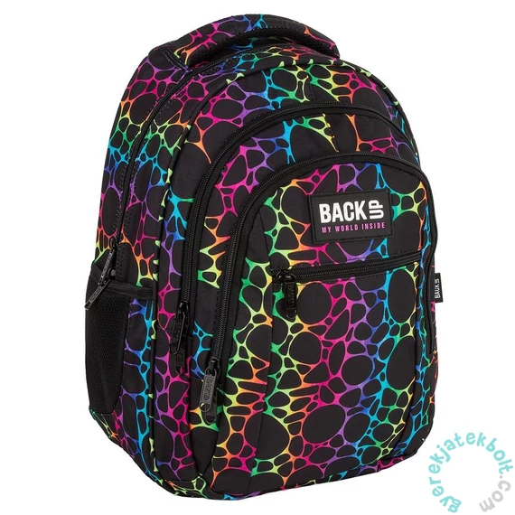 BackUp iskolatáska, hátizsák - 3 rekeszes - Szivárvány (PLB7O29)