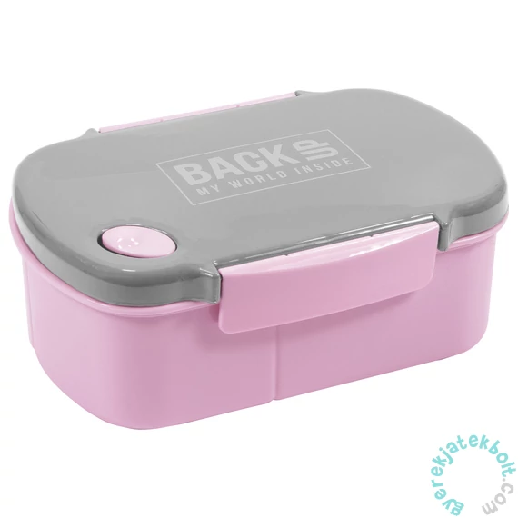 BackUp műanyag csatos uzsonnás doboz - Rózsaszín (SB7B36)