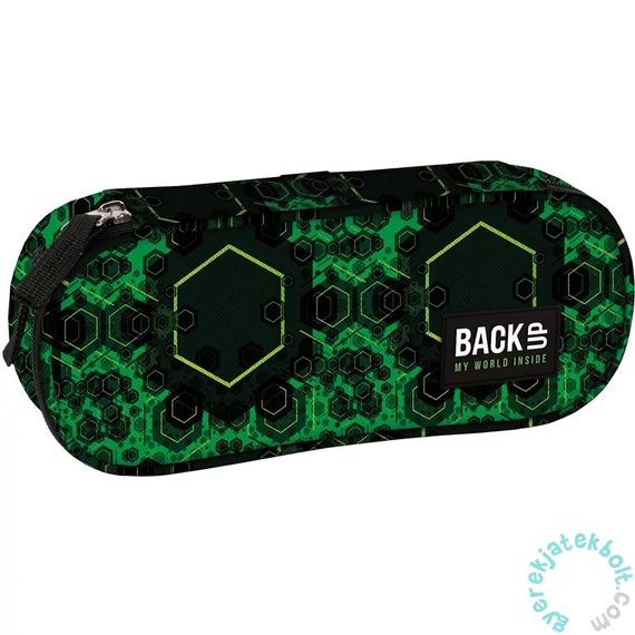 BackUp ovális tolltartó - Black, green (PB7A45)