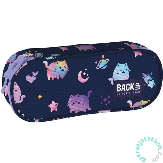 BackUp ovális tolltartó - Blue cat (PB7A25)