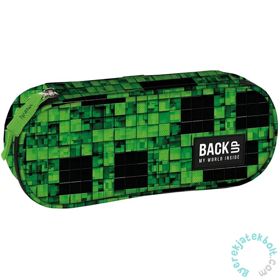 BackUp ovális tolltartó - Green pixel (PB7A64)