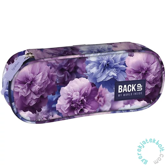 BackUp ovális tolltartó - Virágos (PB7A02)