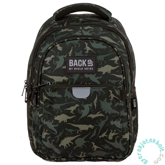 Derform - BackUp Terepmintás Dinoszaurusz hátizsák - 3 rekeszes - Moro (PLB4P113)