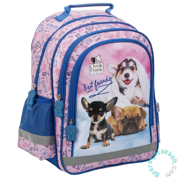 Cleo és Frank kutyás iskolatáska, hátizsák - Best friends (PL15BCF29)