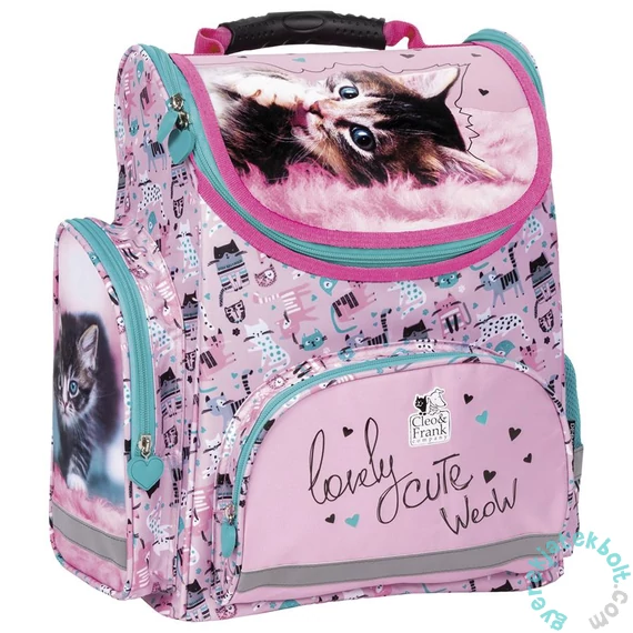 Cleo és Frank cicás ergonomikus iskolatáska - Lovely cute