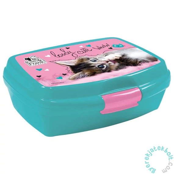Cleo és Frank cicás műanyag uzsonnás doboz - Lovely cute